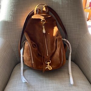 Rebecca Minkoff Julian Backpack. Never used. New with dust bag. Brown suede.